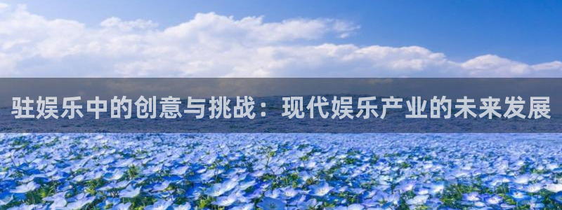 k8凯发体育合法嘛：驻娱乐中的创意与挑战：现代娱乐产业的未来发展